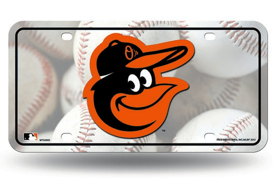 Baltimore Orioles Metal Logo License Plate