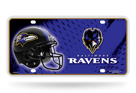 Baltimore Ravens Metal Logo License Plate