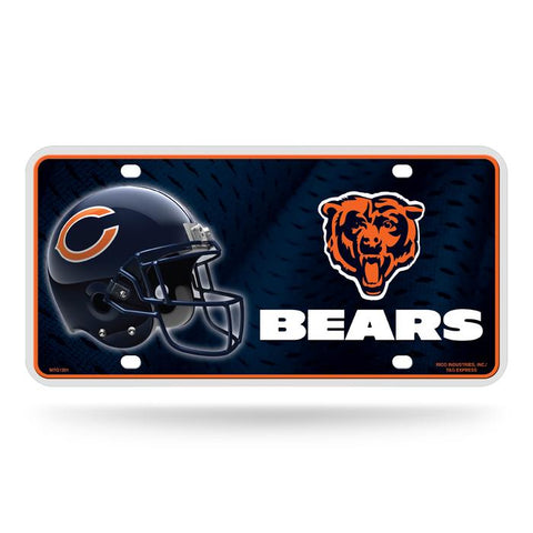 Chicago Bears Metal Logo License Plate