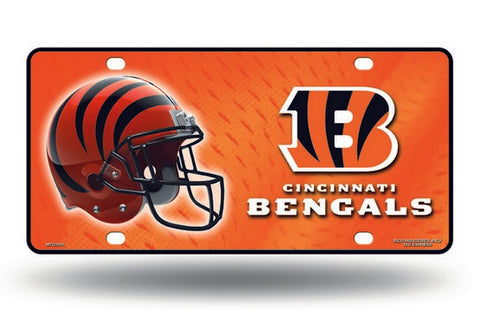 Cincinnati Bengals Metal Logo License Plate
