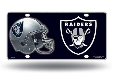 Las Vegas Raiders Metal Logo License Plate