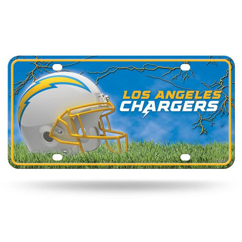 Los Angeles Chargers Metal Logo License Plate