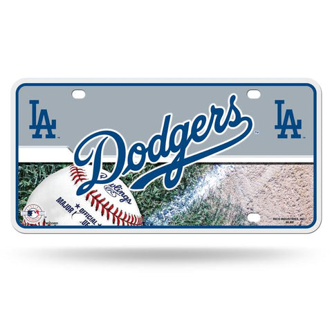 Los Angeles Dodgers Metal Logo License Plate