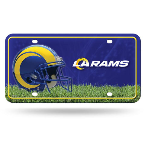 Los Angeles Rams Metal Logo License Plate