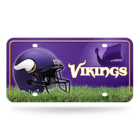 Minnesota Vikings Metal Logo License Plate