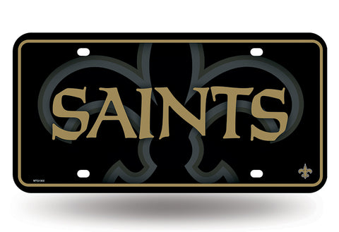 New Orleans Saints Metal Logo License Plate
