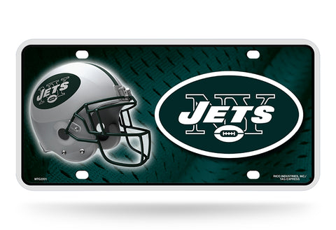 New York Jets Metal Logo License Plate