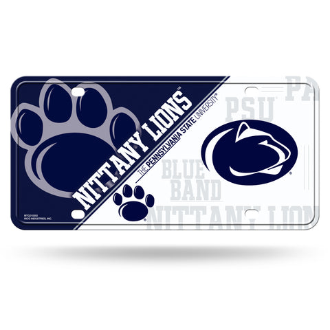 Penn State Nittany Lions Metal Logo License Plate