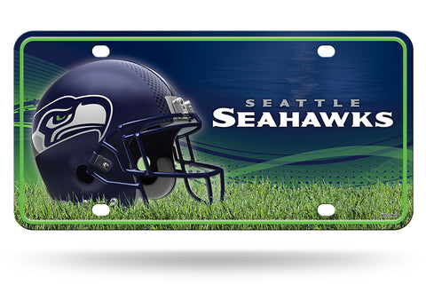 Seattle Seahawks Metal Logo License Plate