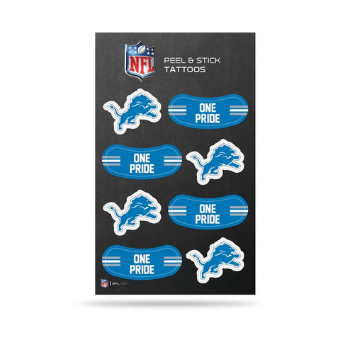 Detroit Lions Peel N Stick Tattoos