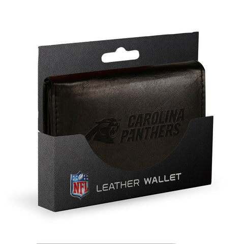 Carolina Panthers Embossed Trifold Wallet - Black