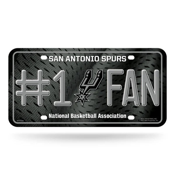 San Antonio Spurs #1 Fan License Plate