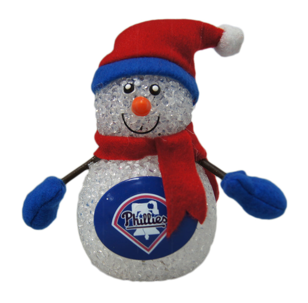 Philadelphia Phillies 4" Lightup Tabletop Snowman