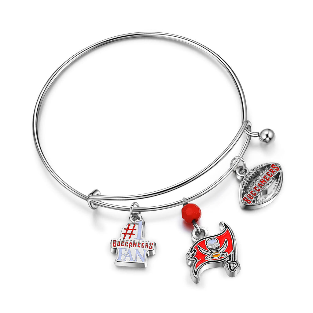 Tampa Bay Buccaneers NFL 3 Charm Bracelet