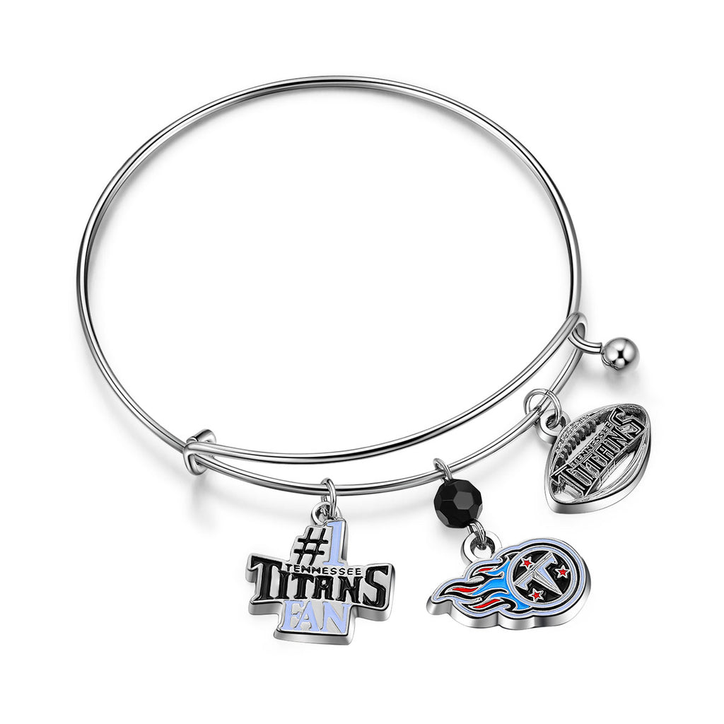 Tennessee Titans NFL 3 Charm Bracelet