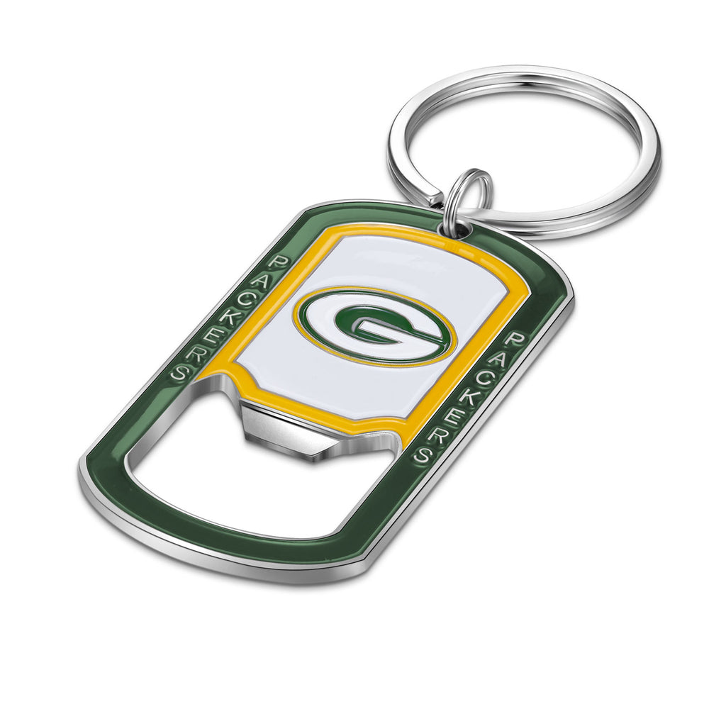 Green Bay Packers Full Color Bottle Opener Key Chain