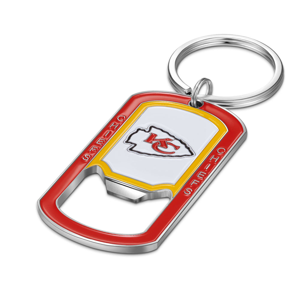 Kansas City Chiefs Full Color Bottle Opener Key Chain