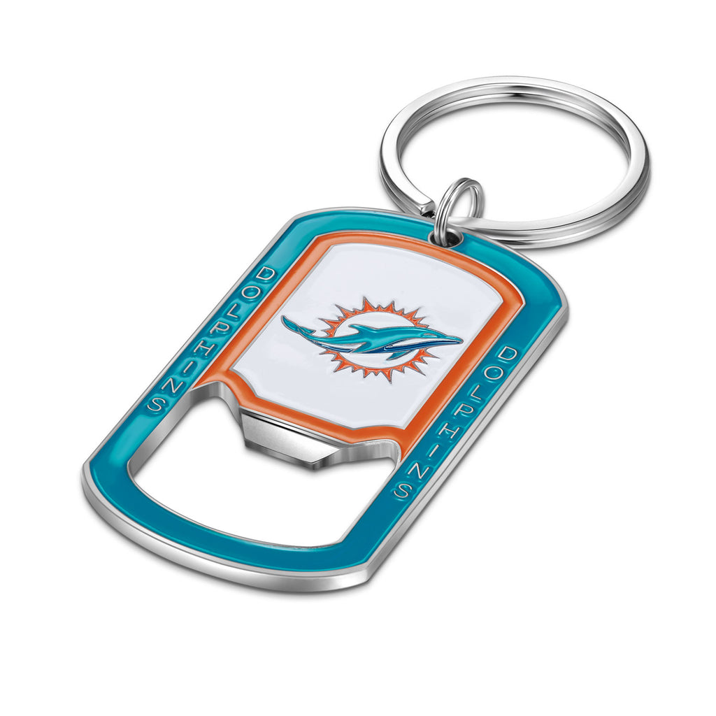 Miami Dolphins Full Color Bottle Opener Key Chain
