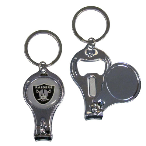 Las Vegas Raiders Nail Clipper with Bottle Opener Key Chain