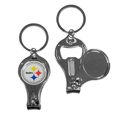 Pittsburgh Steelers Nail Clipper with Bottle Opener Key Chain