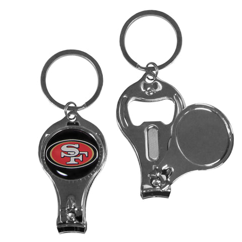 San Francisco 49ers Nail Clipper with Bottle Opener Key Chain