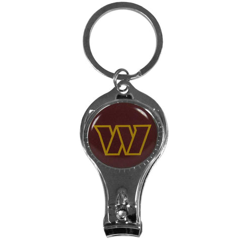 Washington Commanders Nail Clipper with Bottle Opener Key Chain