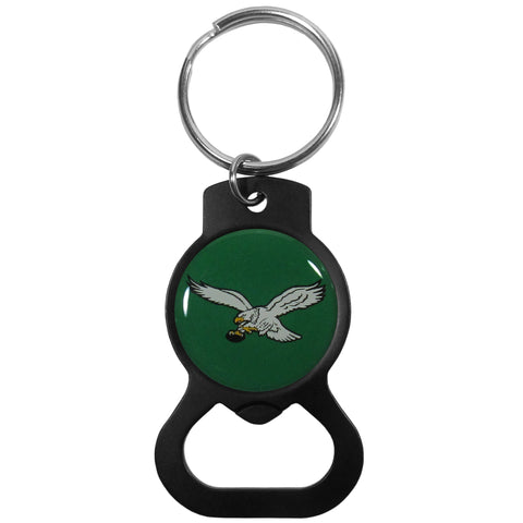 Philadelphia Eagles Retro Bottle Opener Key Chain - Black