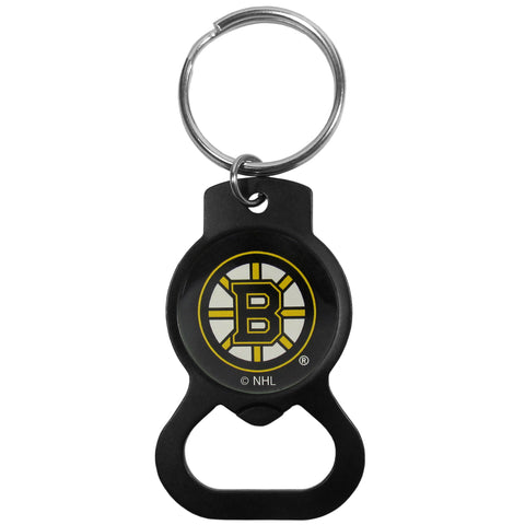 Boston Bruins Bottle Opener Key Chain - Black
