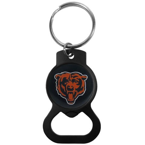 Chicago Bears Bottle Opener Key Chain - Black