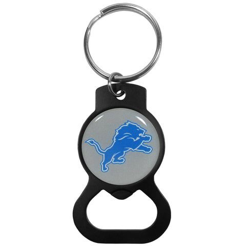 Detroit Lions Bottle Opener Key Chain - Black