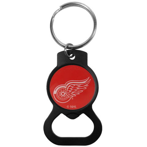Detroit Red Wings Bottle Opener Key Chain - Black