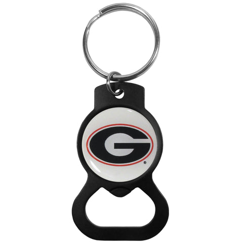 Georgia Bulldogs Bottle Opener Key Chain - Black