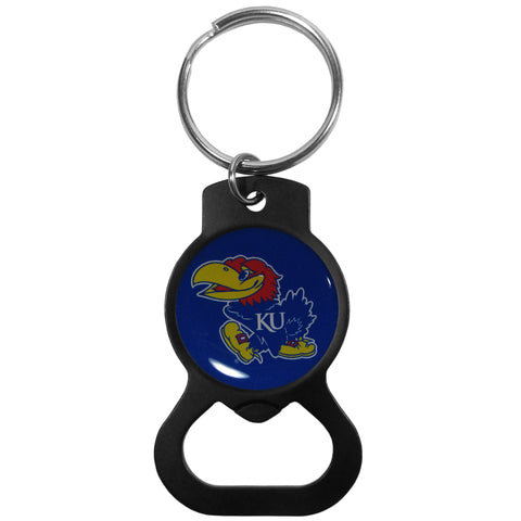 Kansas Jayhawks Bottle Opener Key Chain - Black