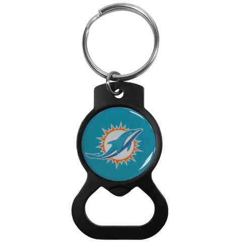 Miami Dolphins Bottle Opener Key Chain - Black