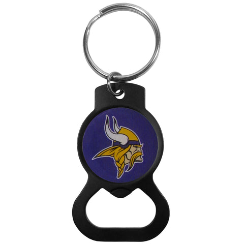 Minnesota Vikings Bottle Opener Key Chain - Black