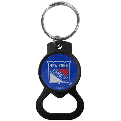 New York Rangers Bottle Opener Key Chain - Black