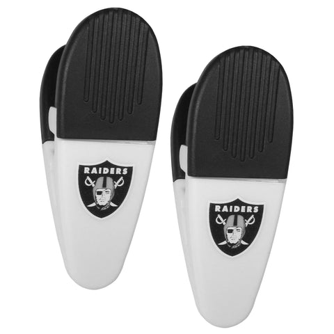 Las Vegas Raiders 2pc Mini Chip Clip Magnets