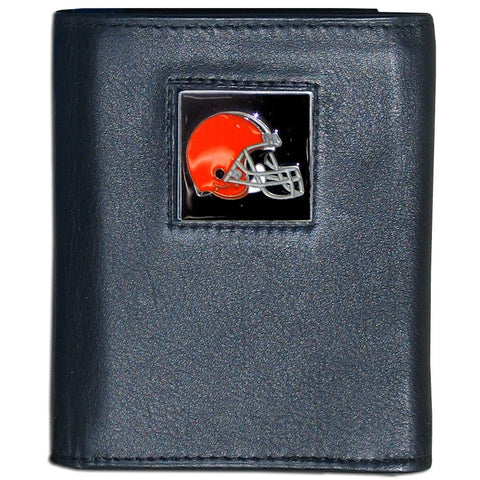 Cleveland Browns Fine Grain Leather Wallet