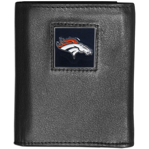 Denver Broncos Fine Grain Leather Wallet