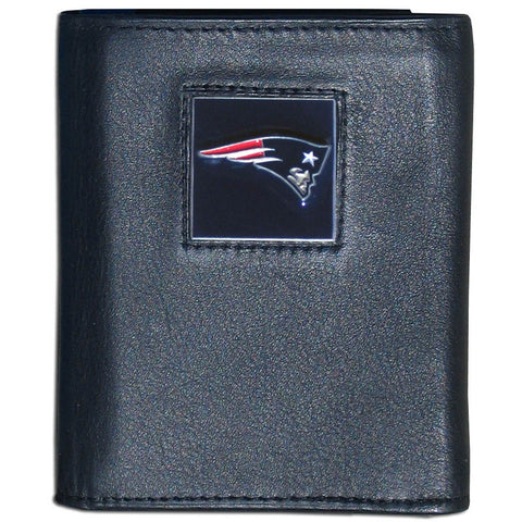 New England Patriots Fine Grain Leather Wallet