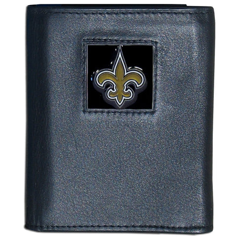 New Orleans Saints Fine Grain Leather Wallet