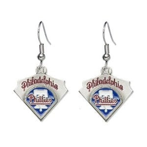 Philadelphia Phillies Pewter Dangle Earrings