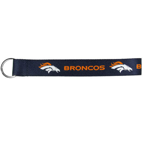 Denver Broncos Wristlet Lanyard Keychain