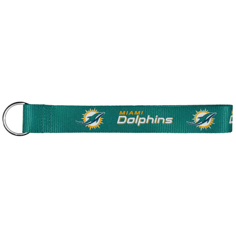 Miami Dolphins Wristlet Lanyard Keychain