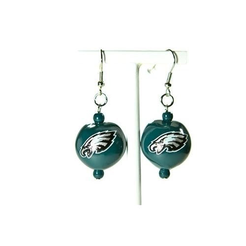 Philadelphia Eagles Kukui Nuts J-Hook Earrings