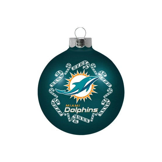 Miami Dolphins 2 5/8" Ball Ornament