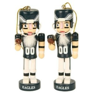 Philadelphia Eagles 2 Piece Nutcracker Ornament