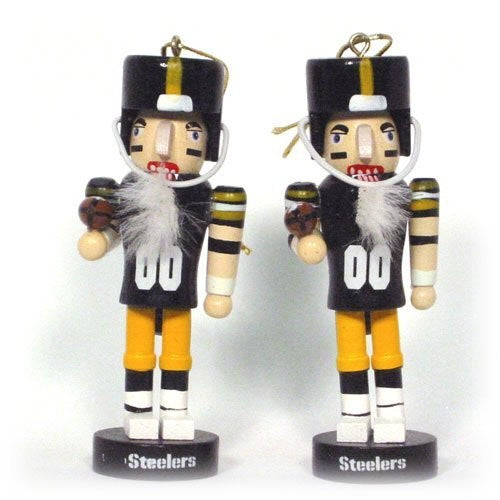 Pittsburgh Steelers 2 Piece Nutcracker Ornament