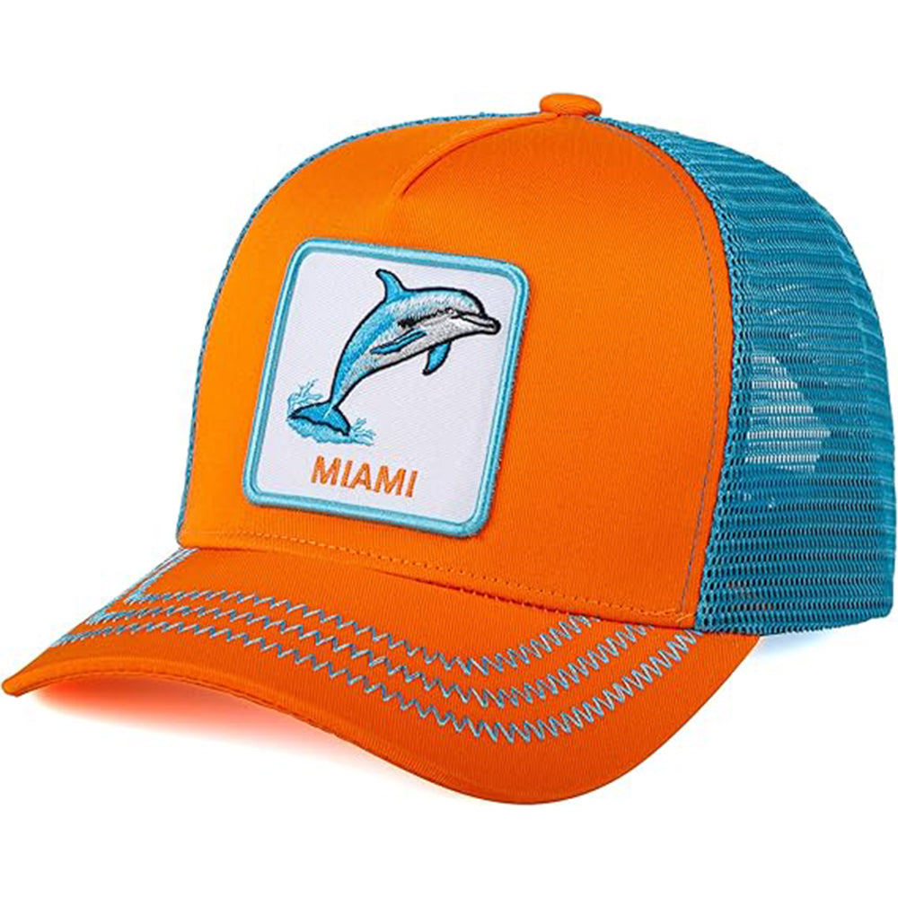 Miami Patch Mesh Trucker Snapback Hat