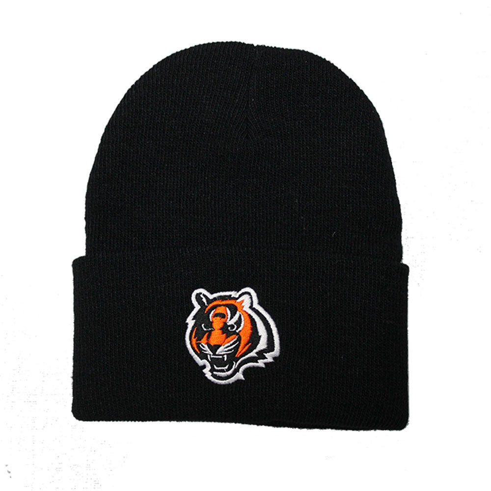 Cincinnati Bengals Black Cuffed Knit Beanie